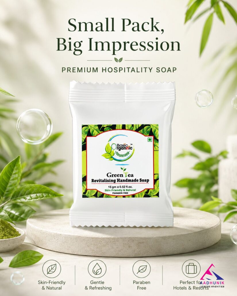 Basic Organnic Green Tea Revitalising Handmade Soap
