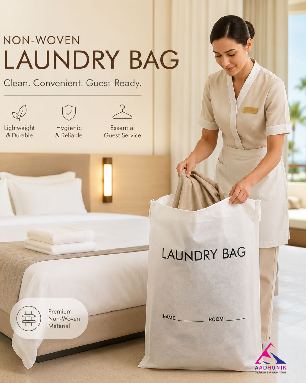 LAUNDRY BAG NON WOVEN