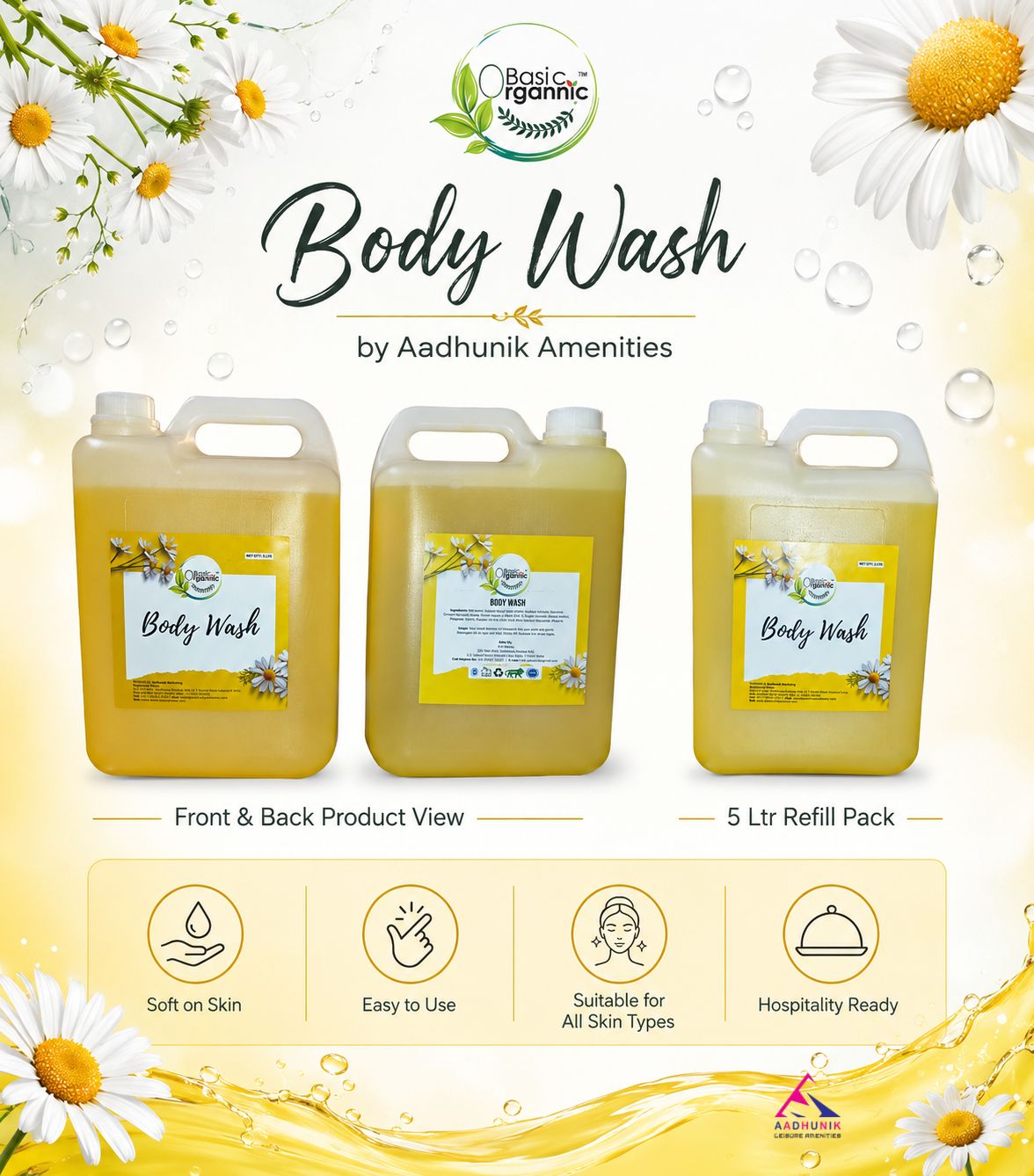 Basic Organnic Body Wash 5Ltr CAN - Image 2